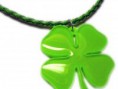 Necklace with four-leaved clover 3D Printed Pendant